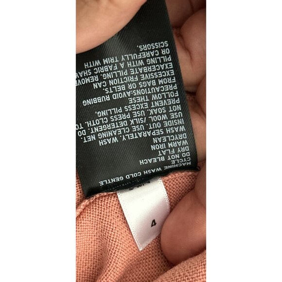 Uniqlo Womens Pink Wool Button-Up Cardigan Sweater Size M - Picture 8 of 8